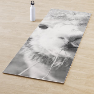 Niedlich Alpaka bw 1 #animal #nature Yogamatte