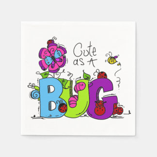 Niedlich als Bug Serviette