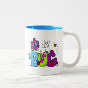 Niedlich als Bug Zweifarbige Tasse
