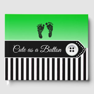 Niedlich als Button Baby Shooter Keepake Gästebuch