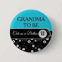 Niedlich als Button Oma to Be Baby Shooting Button