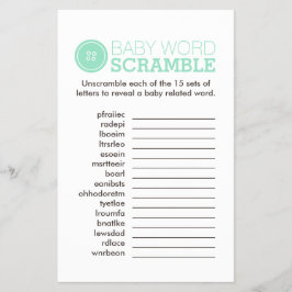 Niedlich als Button (Türkis) Flyer