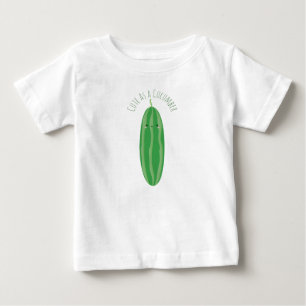 Niedlich als Gurke lustiges Kawaii Cutecumber Baby T-shirt