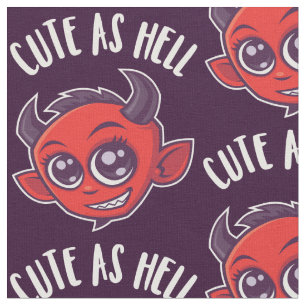 Niedlich als Hell Devil Stoff