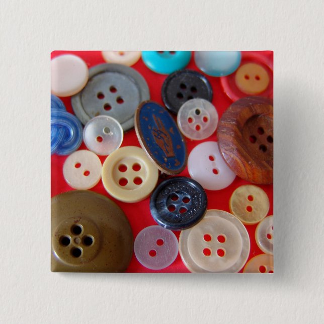 Niedlich als Knopf Button (Vorderseite)