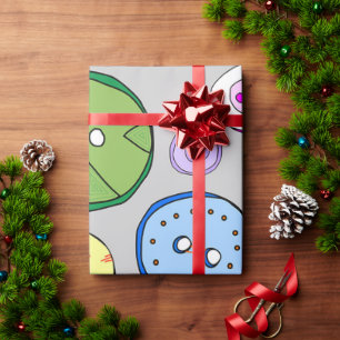 Niedlich als knopffarbige digitale Illustration Geschenkpapier