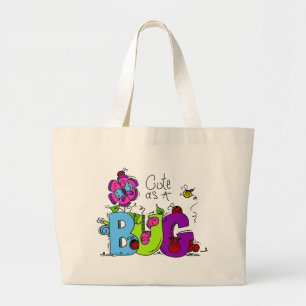 Niedlich als Wanze Jumbo Stoffbeutel