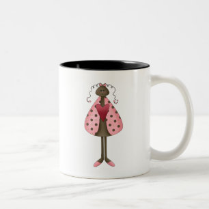 Niedlich als Wanze · Marienkäfer-Puppe Zweifarbige Tasse