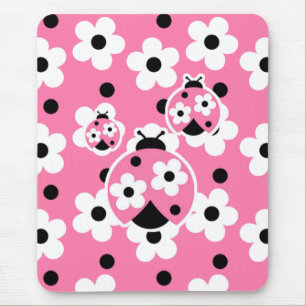 Niedlich als Wanze (Rosa) Mousepad
