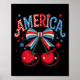 Niedlich America Cherries Coquette Bow Cherry 4. J Poster