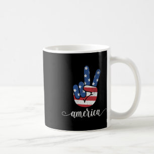 Niedlich America Peace Patriotic American Flag USA Kaffeetasse