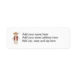 Niedlich Americana Christmas Cowboy Snowman