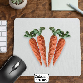 Niedlich Amigurumi Minimalistisch Crochet Carrots  Mousepad