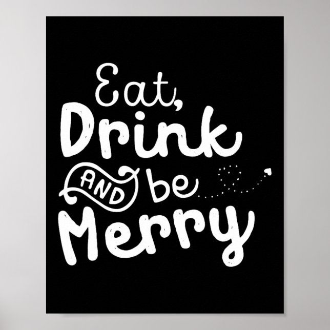 Niedlich & amp; Weihnachtsessen Poster (Vorne)