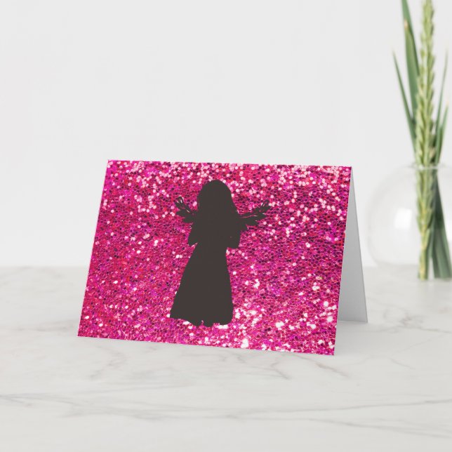 Niedlich Angel Birthday Karte (Vorderseite)