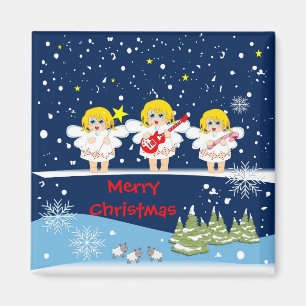 Niedlich Angels Frory Christmas Magnet