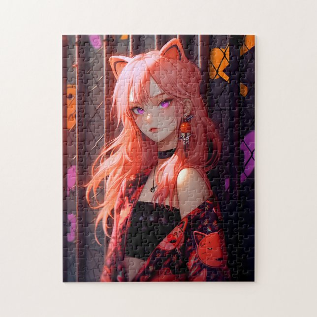 Niedlich Anime Catgirl (Vertikal)