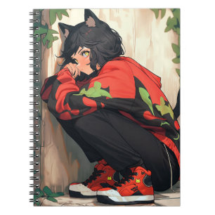 Niedlich Anime Catgirl Notizblock
