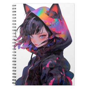 Niedlich Anime Catgirl Notizblock