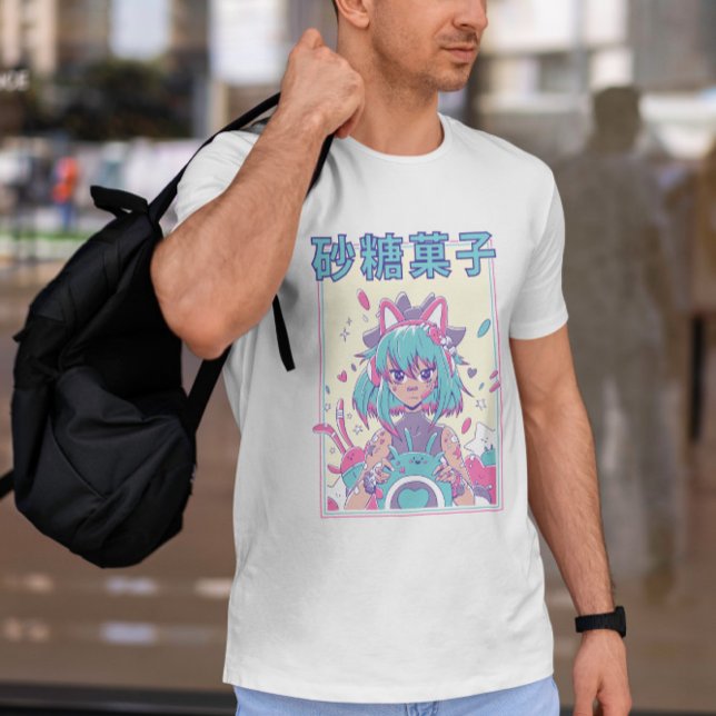 Niedlich Anime Gamer Girl T-Shirt (Von Creator hochgeladen)