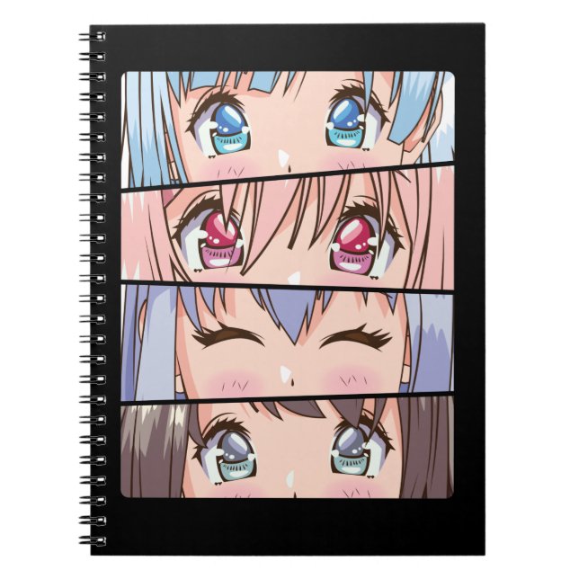 Niedlich Anime Girl Japan Comic Manga Anime Notizblock (Vorderseite)