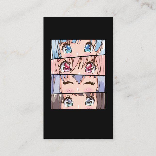 Niedlich Anime Girl Japan Comic Manga Anime Visitenkarte (Vorderseite)