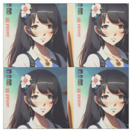 Niedlich Anime Girl Stoff