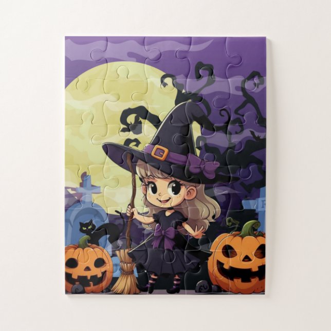 Niedlich Anime Halloween Hexe (Vertikal)
