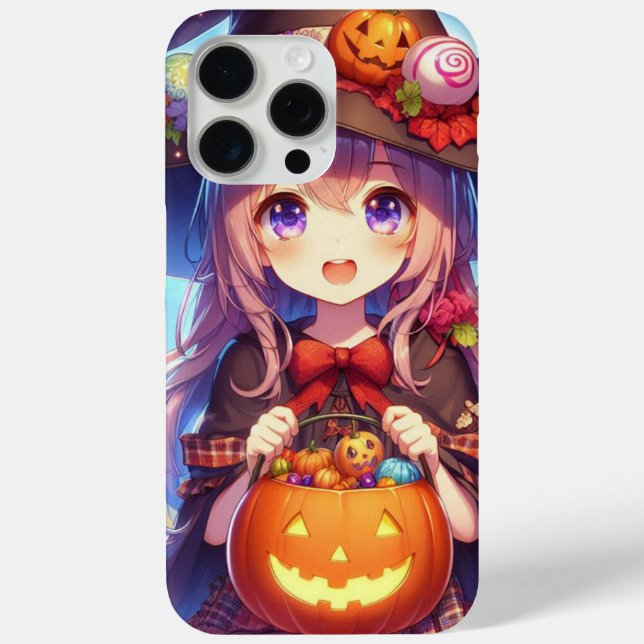 Niedlich Anime Halloween Hexe Case-Mate iPhone Hülle (Rückseite)