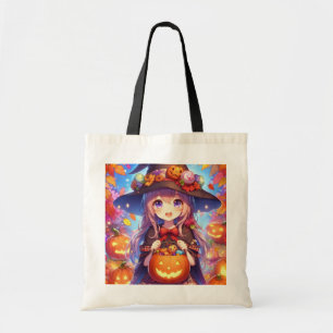 Niedlich Anime Halloween Hexe Tragetasche