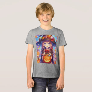 Niedlich Anime Halloween Hexe Tri-Blend Shirt