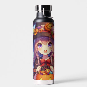 Niedlich Anime Halloween Hexe Trinkflasche