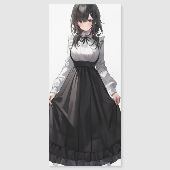 Niedlich Anime Maid Magnetkarte (Vorderseite)