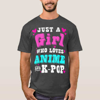 Niedlich Anime nur ein Mädchen, das Lieben Animes  T-Shirt