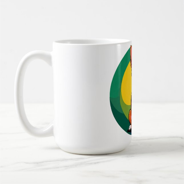 Niedlich animierte Welpe mit Collar Kaffeetasse (Links)