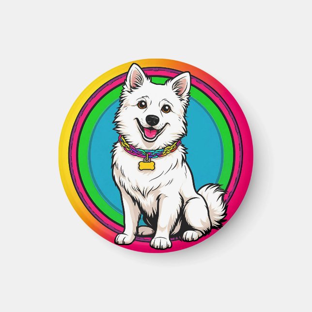 Niedlich animierter Hund mit Collar Magnet (Vorne)
