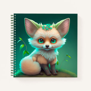 Niedlich animiertes Baby Fox-Notebook Notizbuch