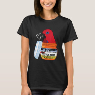 Niedlich Antidepressiv Papagei I Eclectus weiblich T-Shirt