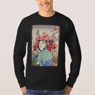 Niedlich antikes japanisches Katzenwerk Japanische T-Shirt