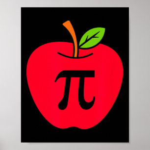 Niedlich Apple Pie Happy Pi Day Mathematiker Poster