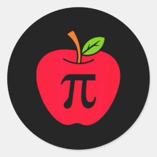 Niedlich Apple Pie Happy Pi Day Mathematiker Runder Aufkleber