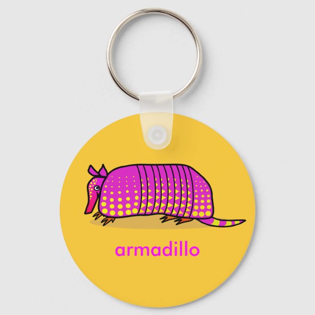 Niedlich Armadillo Schlüsselanhänger (Vorderseite)