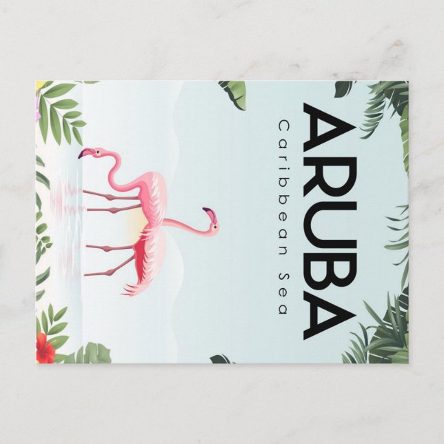 niedlich Aruba Feiertagspostkarte (Vorderseite)