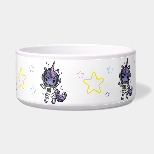 Niedlich Astro Unicorn Pet Bowl Napf (Links)