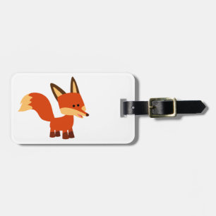 Niedlich Astute Cartoon Fox Gepäckmarke Gepäckanhänger