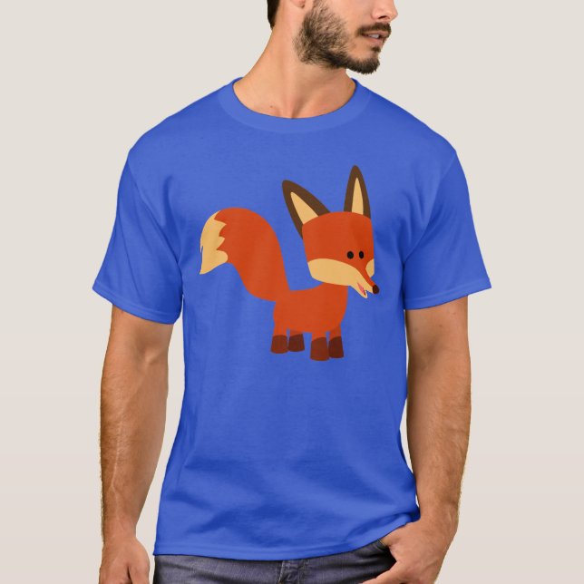 Niedlich Astute Cartoon Fox T - Shirt (Vorderseite)