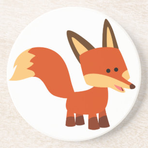 Niedlich Astute Cartoon Fox Untersetzer