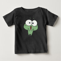 Niedlich aufgeregter Cartoon-Frosch