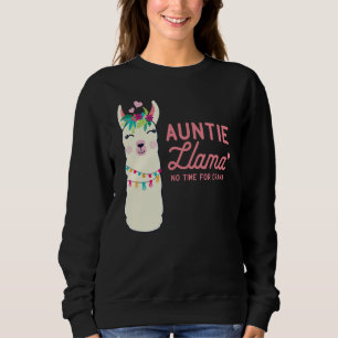 Niedlich Auntie Llama Funny Alpacas Llamas Lover G Sweatshirt