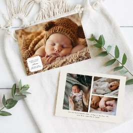 Niedlich aus Scratch-Tag | 4 Foto Geburtsjahr Ankündigung